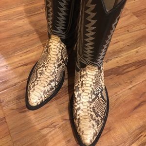 Men’s Cowtown snake skin cowboy boots